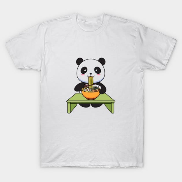 funny panda T-Shirt by Qurax